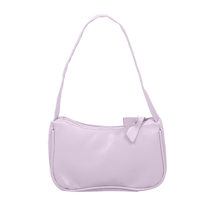Jormftte női válltáska, nagy kapacitású, PU anyag, lila