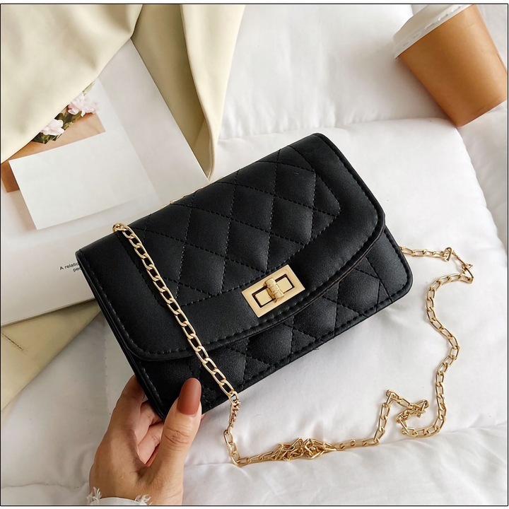 Jormftte női válltáska, nagy kapacitású, minimalista design, fekete, 30x20cm