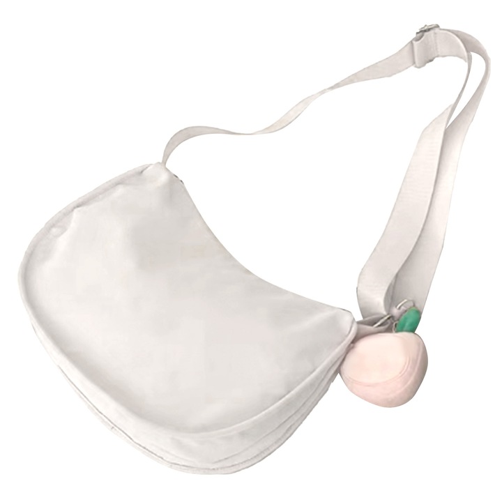 Jormftte női vászontáska, nagy kapacitású, bézs színű, állítható pánttal