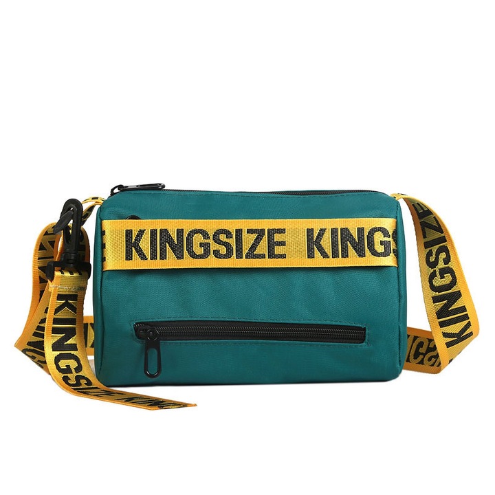 Jormftte messenger táska, nagy kapacitású, Oxford anyag, kompakt design, zöld