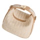 Чанта през рамо за дами, Mmgoqqt, плетена слама, 12x20x11см