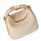 Чанта през рамо за дами, Mmgoqqt, плетена слама, 12x20x11см