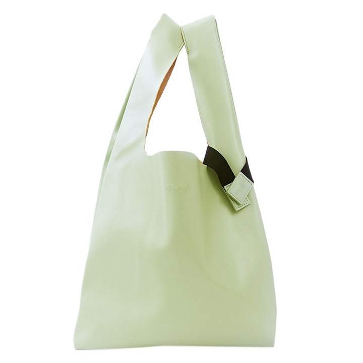 Jormftte PU bőr válltáska, nagy kapacitású, vízálló, zöld, 29x32cm