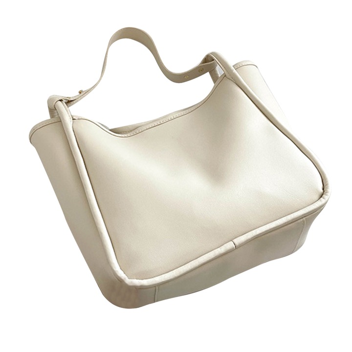 Jormftte PU bőr táska, nagy kapacitású, bézs, egy méret