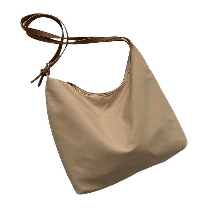 Jormftte női válltáska, nagy kapacitású, Oxford anyag, khaki színű, univerzális méret