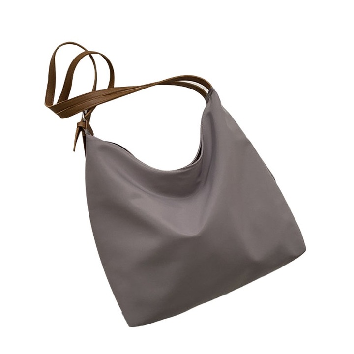 Jormftte női válltáska, nagy kapacitású, Oxford anyag, szürke szín, univerzális méret