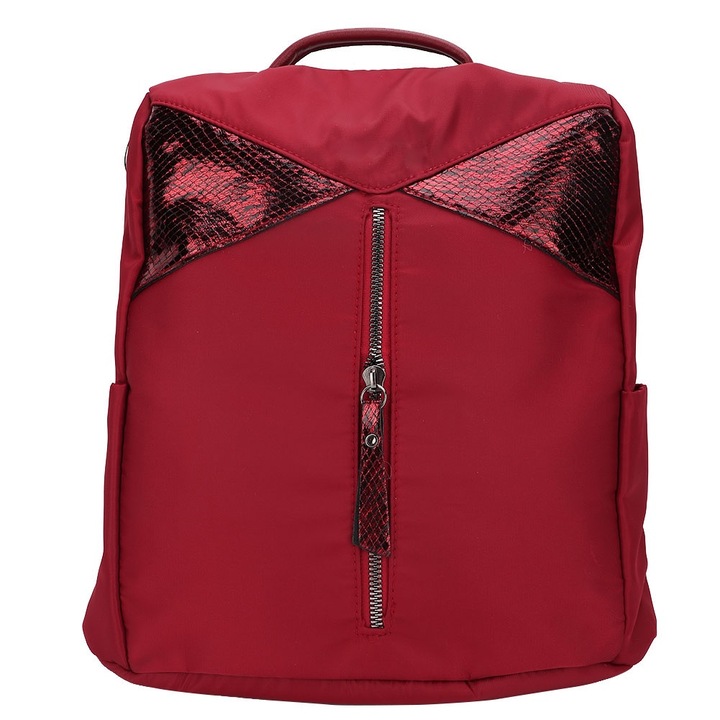 Jormftte hátizsák, piros, vízálló, hátul nyíló kialakítás, nagy kapacitású