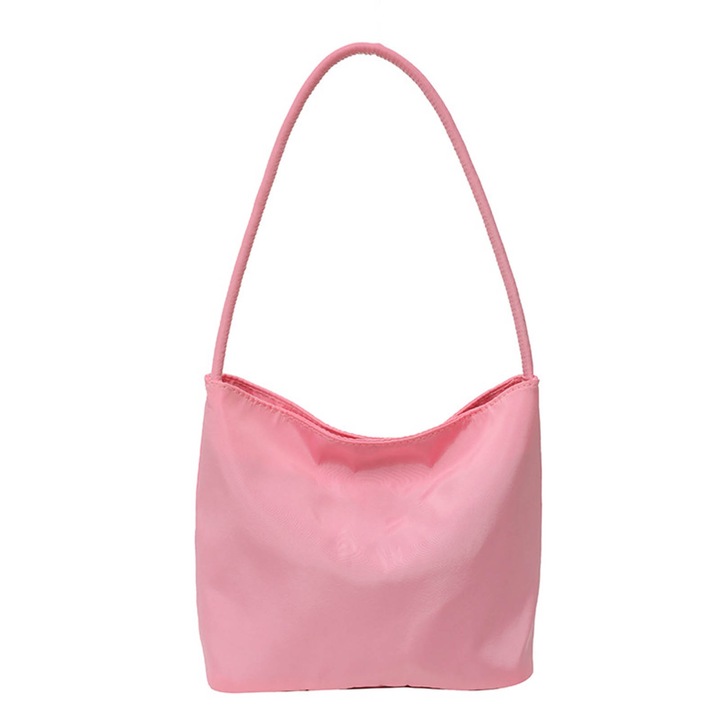 Jormftte női válltáska, puha nylon, nagy űrtartalmú, fekete, univerzális méret