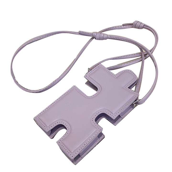 Válltáska, női, telefonhoz, Longziming, lila, 14x31x45cm, PU