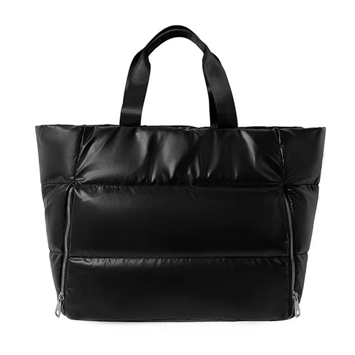 Jormftte válltáska, nagy kapacitású, vízálló, fekete, univerzális méret