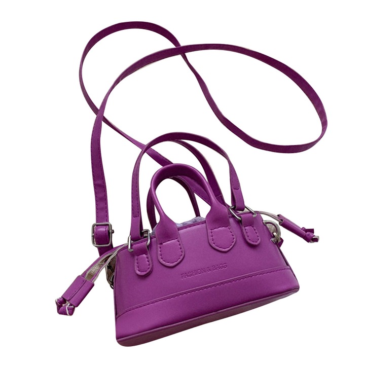 Jormftte női táska, PU bőr, nagy űrtartalom, állítható pánt, lila, univerzális méret