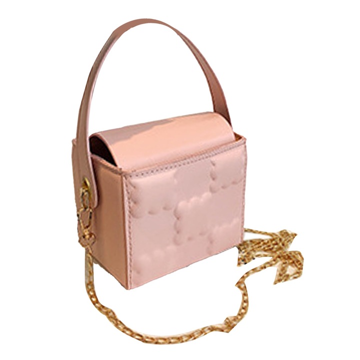 Jormftte válltáska, PU bőr, kompakt, vízálló, rózsaszín, egy méret