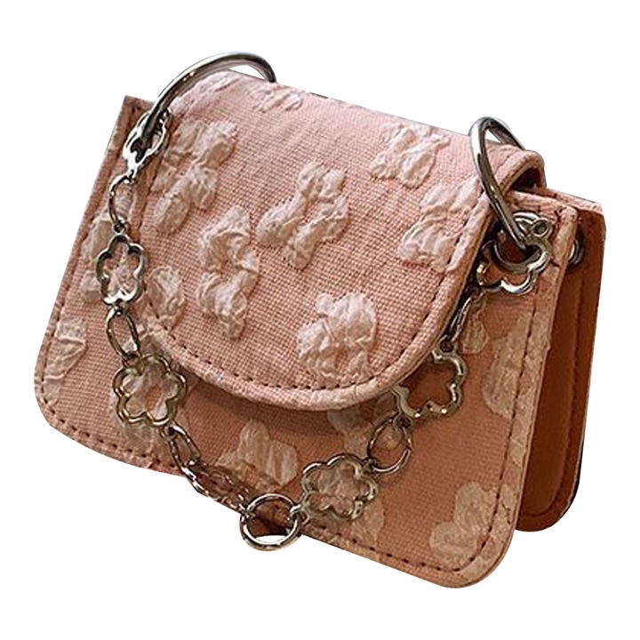 Mini táska lánccal, Jormftte, rózsaszín, egy méret