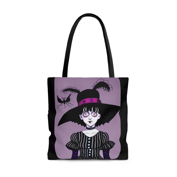 Jormftte válltáska, Addams Family, gótikus dizájn, újrahasználható, kicsi