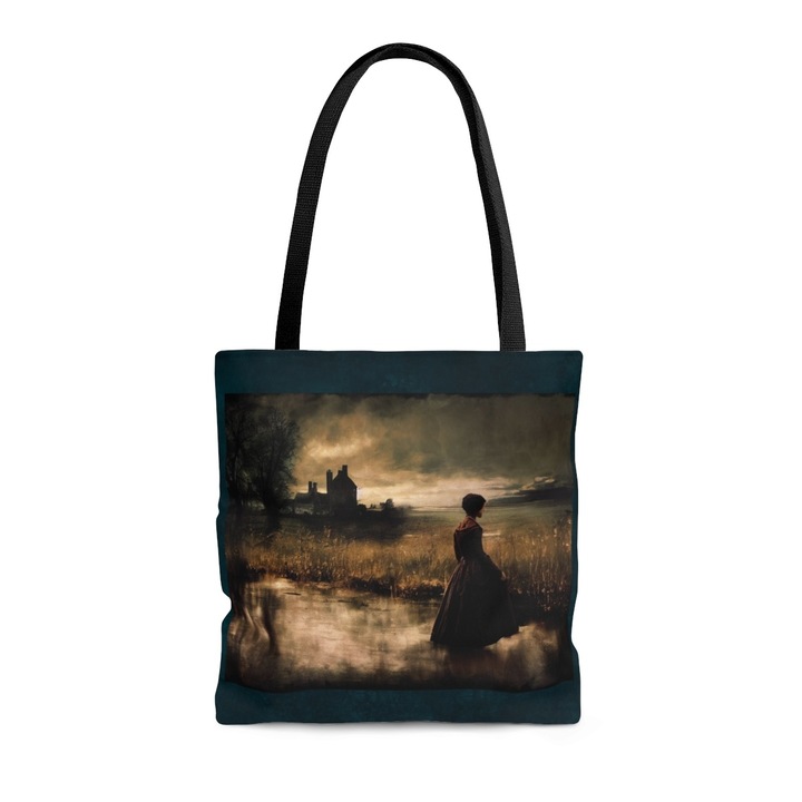 Jane Eyre Tote táska, Jormftte, gótikus stílusú, újrafelhasználható, kicsi
