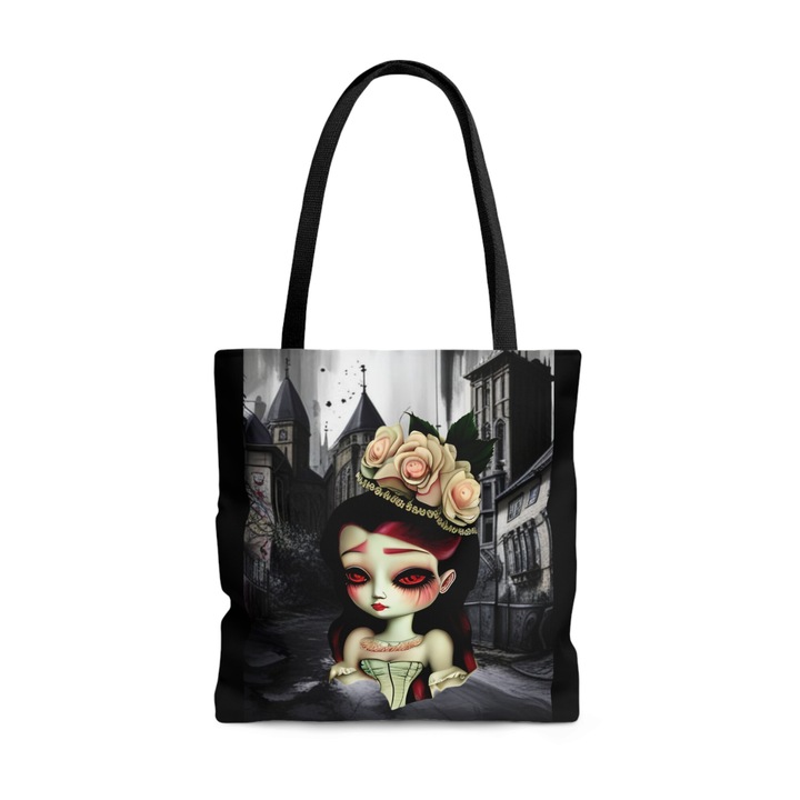 Wednesday Adams ihlette táska, Jormftte, gótikus stílusú, újrafelhasználható, kis méretű, sokszínű