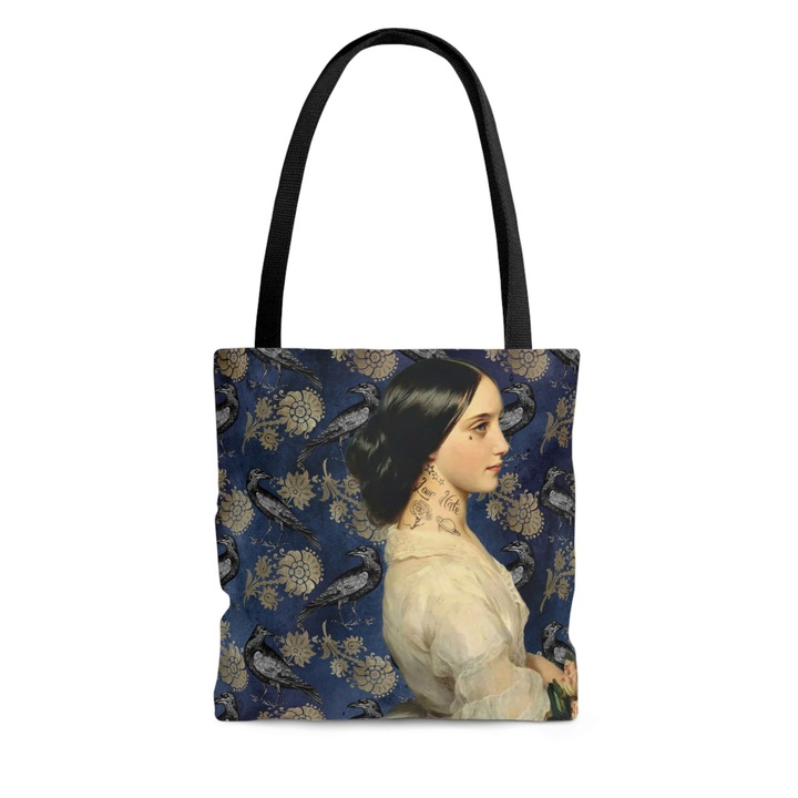 Viktoriánus gótikus táska, Jormftte, újrahasználható, strandra, kicsi