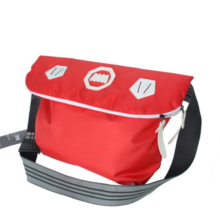 Jormftte többfunkciós válltáska, piros, 17.5x10x5.2 hüvelyk, ökobőrből, állítható pánttal