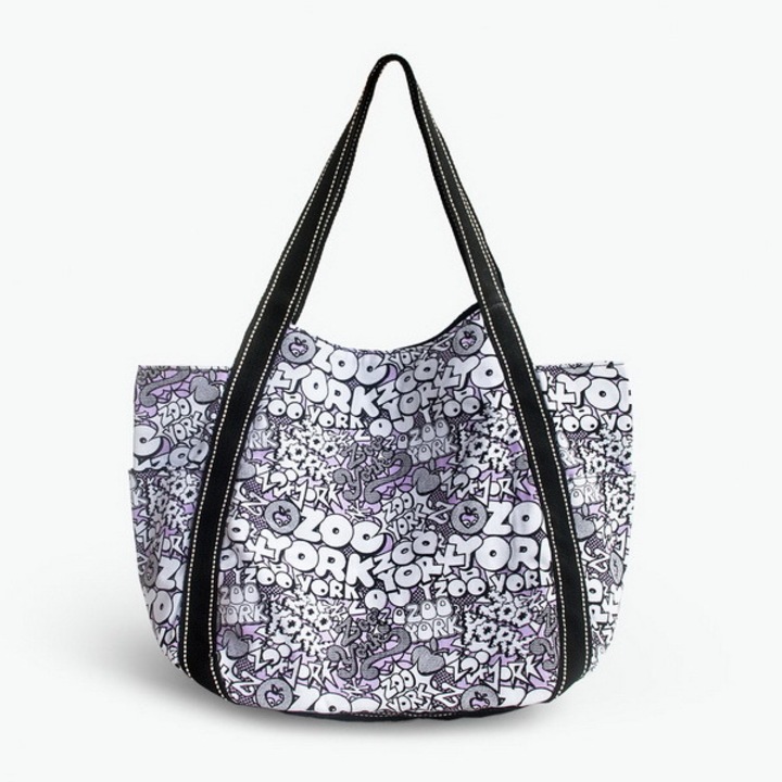 Jormftte válltáska, művészi modell, 100% pamut, többszínű, 18.5x13.8x8.3 hüvelyk, több zsebbel