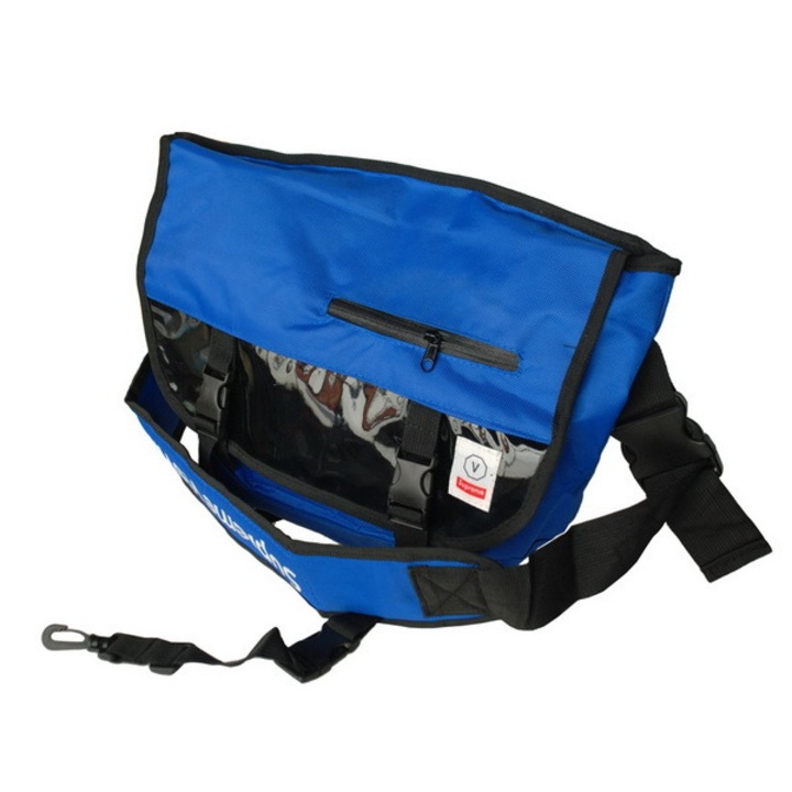 Jormftte többfunkciós futártáska, műbőr, kék, mérete 38x21.5x9cm