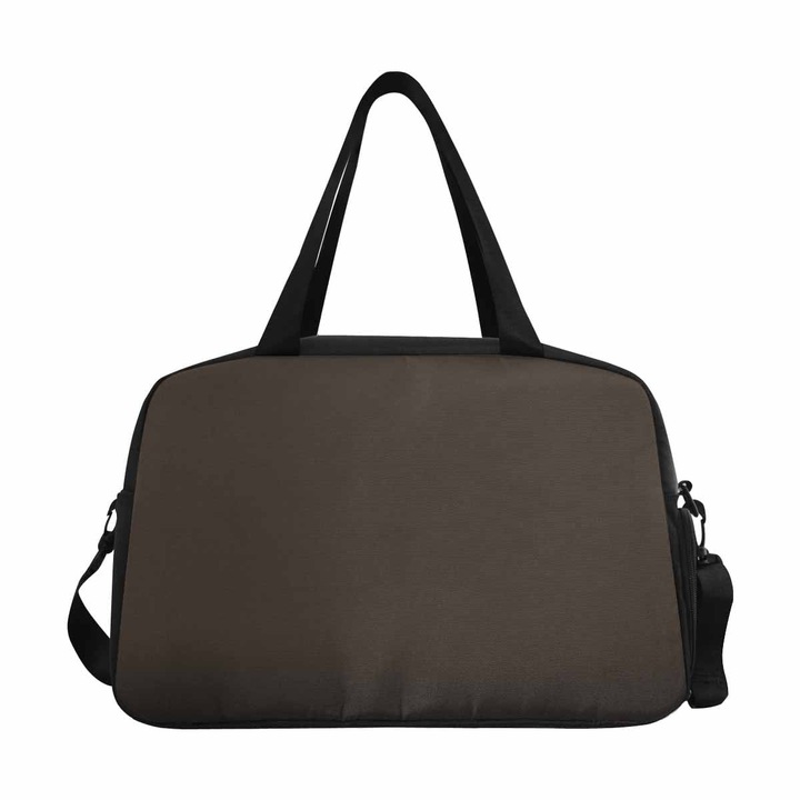 Jormftte utazótáska, tote és crossbody modell, vízálló, 12.40"x7.28"x12.32", sötétbarna taupe színű