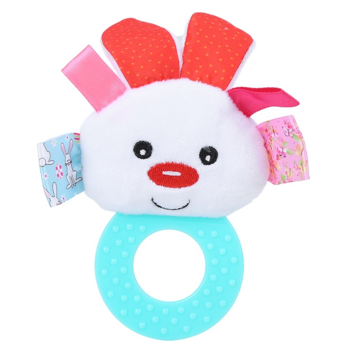 Rágóka, Jormftte, nyuszi, puha anyag, nem mérgező, 10x15cm