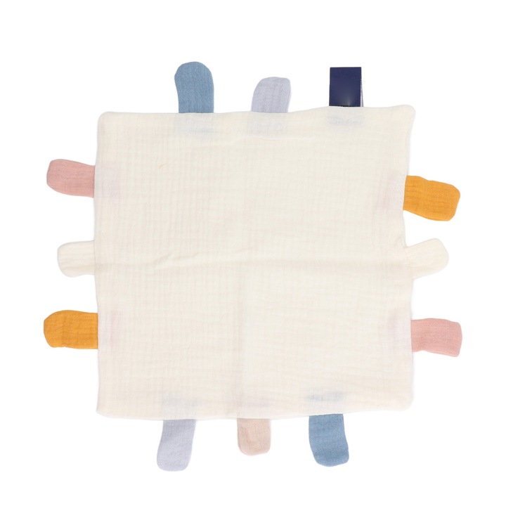 Jormftte baba biztonsági takaró, pamut, többszínű, 70x100cm