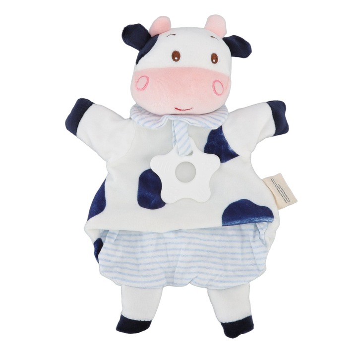 Jormftte baba biztonsági takaró, tehén design, puha, könnyű, praktikus ajándék