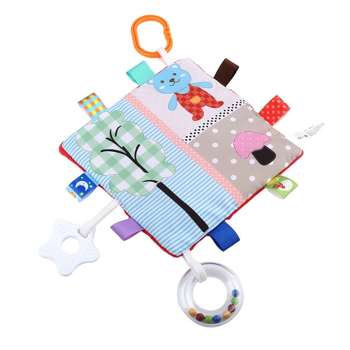 Rágóka, Jormftte, puha törölköző rajzfilm mintával, élénk színek, 30x30cm