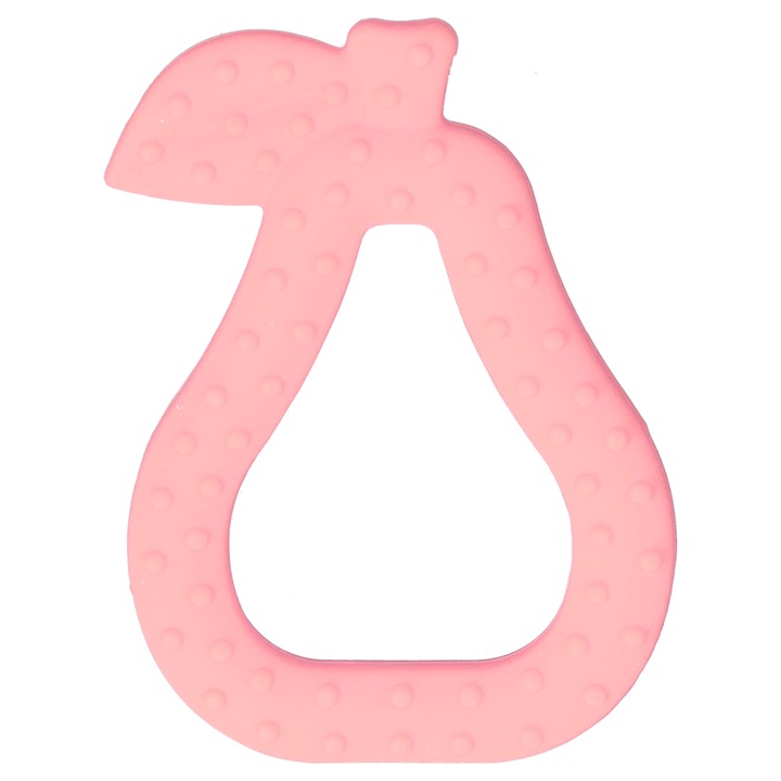 Rágóka, Jormftte, gyümölcs alakú, élelmiszeripari szilikon, rózsaszín, szett