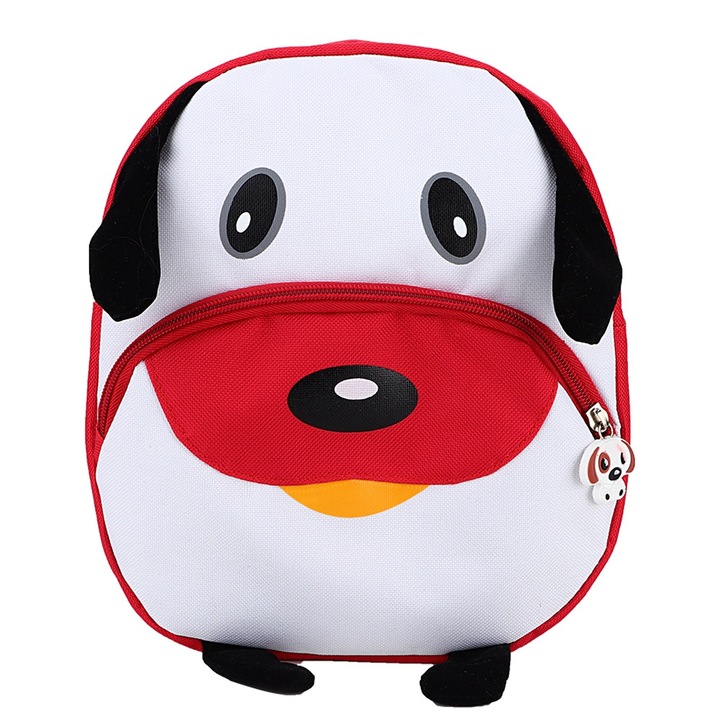 Jormftte gyermek hátizsák, rajzfilm mintás, vízálló, piros, 2-4 éves korig