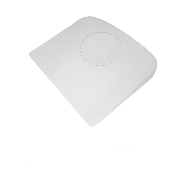 Бебешка възглавница от мемори пяна, триъгълен дизайн, против разливане, бяла, 60x40см