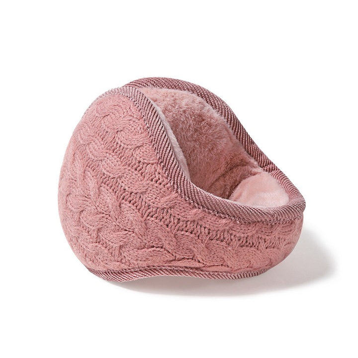 Téli fülmelegítők, polár bélés, rózsaszín