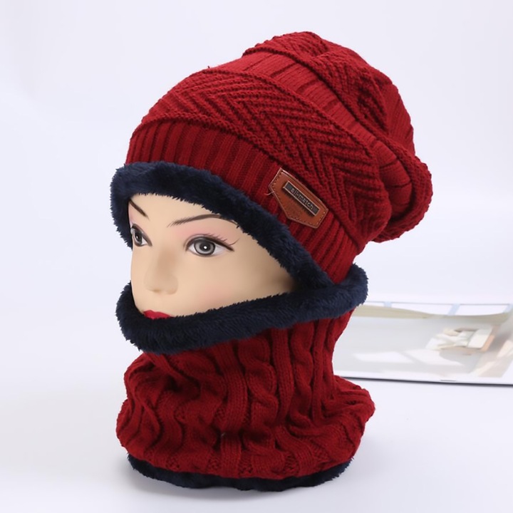 Férfi őszi és téli pulóver kötött gyapjú sapka Női plusz bársony vastag sapka fülvédővel Előke ruha Felnőtt barna Chapeau Egy méret