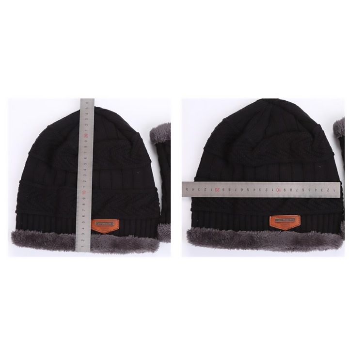 Férfi őszi és téli pulóver gyapjú sapka Női plüss bársony vastag fülvédő sapka Felnőtt egyszemélyes egyszerű fekete sapka Egy méret