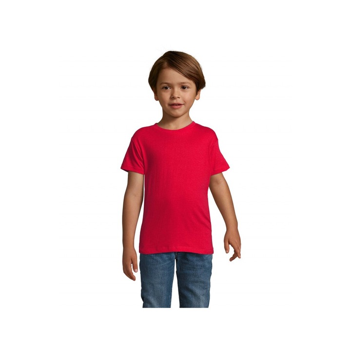 Gyermek póló, SOL'S REGENT FIT KIDS - SO01183, Piros