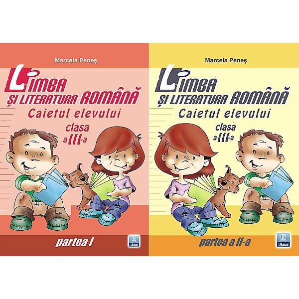 Romana cls 3 caiet partea I+II - Marcela Penes