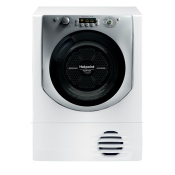 Uscator de rufe Hotpoint Aqualtis AQC82F7TM, Pompa de caldura, 8 Kg, 16 programe, Clasa A++, Alb Uscator de rufe Hotpoint Aqualtis AQC82F7TM, Pompa de caldura, 8 Kg, 16 programe, Clasa A++, Alb
