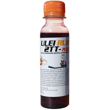 Ulei de motor Ruris 2TT, 125 ml, compatibil cu atomizor si drujba cu motoare in 2 timpi Ulei de motor Ruris 2TT, 125 ml, compatibil cu atomizor si drujba cu motoare in 2 timpi