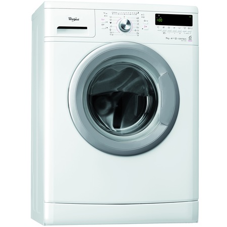 Masina de spalat rufe Whirlpool AWS 71200, 6th Sense Colours, Slim, 7 kg, 1200 RPM, Clasa A+++