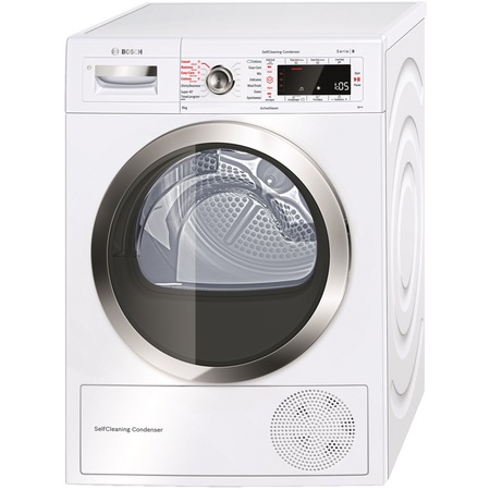 Uscator de rufe Bosch WTW85530BY, Condensare si pompa de caldura, 9 Kg, Clasa A++