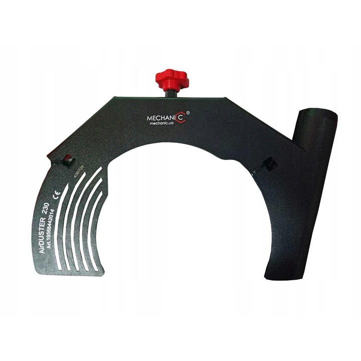 Adaptor pentru aspirarea prafului pentru polizor unghiular, Mechanic, AirDUSTER 230, 230mm, Negru