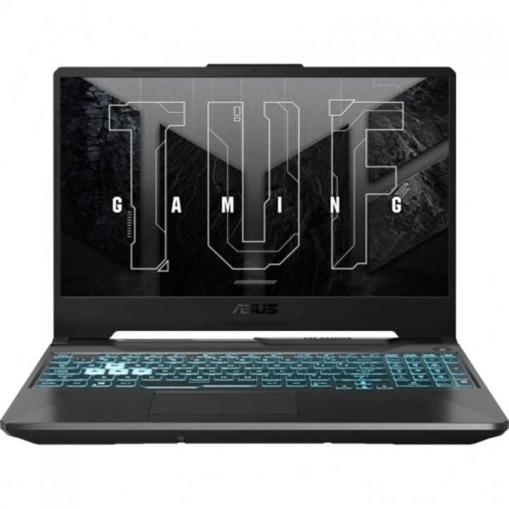 Laptop ASUS TUF Gaming A15, 15.6" Full HD, AMD Ryzen™ 5 7535HS pana la 4.55 GHz, 16 GB RAM DDR5 5600, 1 TB SSD, NVIDIA® GeForce® RTX 3050 4 GB, Windows 11 Home, Graphite Black DDR5