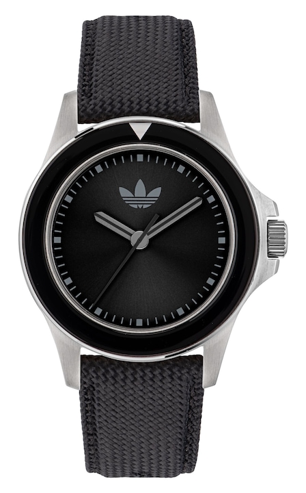 Мъжки часовник Adidas EXPRESSION ONE, неръждаема стомана, синтетична каишка, водоустойчив 5 ATM, черен/златист