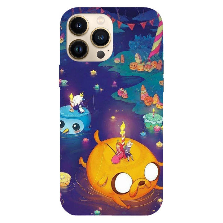 Husa telefon compatibila cu Apple iPhone 16 Plus, Viceversa, model Adventure time river, Silicon, TPU