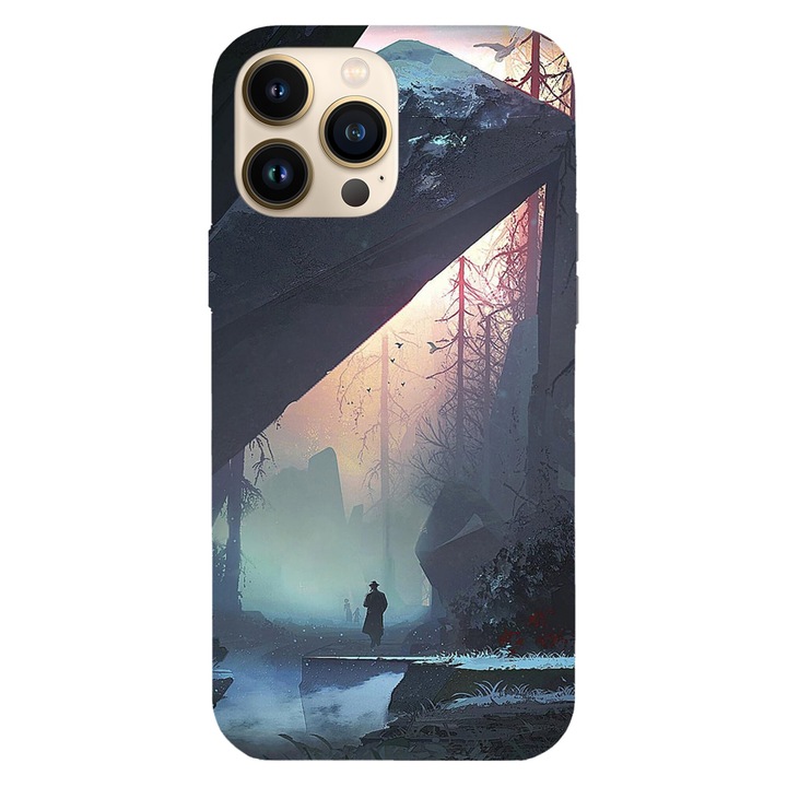 Husa telefon compatibila cu Apple iPhone 16 Plus, Viceversa, model Cave, Silicon, TPU