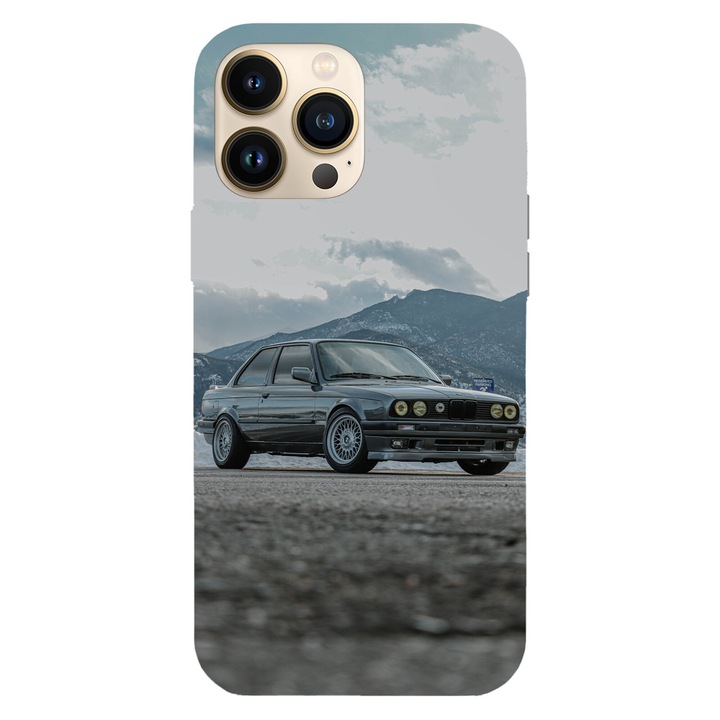 Husa telefon compatibila cu Apple iPhone 16, Viceversa, model BMW E30, Silicon, TPU