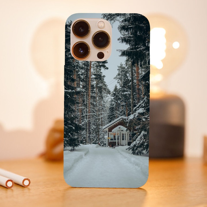 Husa telefon compatibila cu Apple iPhone 16 Pro Max, Viceversa, model Cozy Cabin, Silicon, TPU