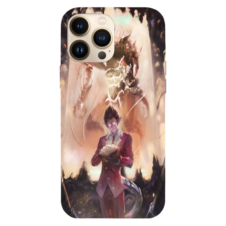 Калъф за телефон, съвместим с модел Apple iPhone 16 Pro, Viceversa, Demiurge Overlord, силикон, TPU