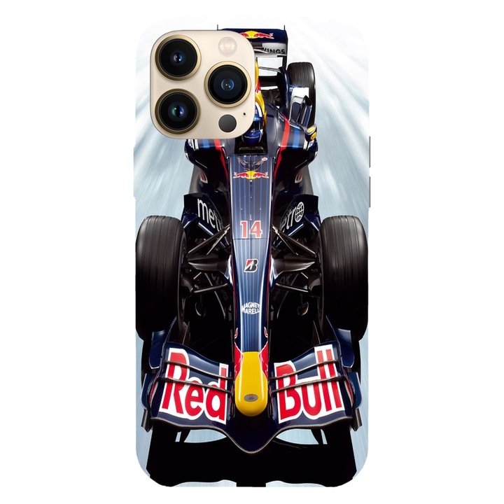 Калъф за телефон, съвместим с модел Apple iPhone 16 Pro Max, Viceversa, Fast track Formula 1 Red Bull Racing, силикон, TPU